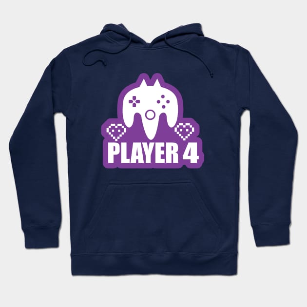 Gamer Player-4 Shirt and Gifts for Gaming and Gaming Lovers Hoodie by ArtoBagsPlus